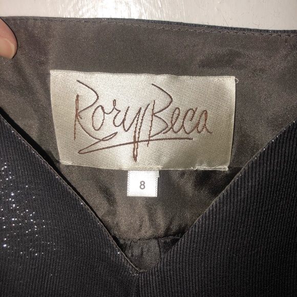 Rory Becca charcoal grey with slight glitter dress - Picture 3 of 5